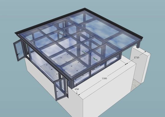 High Durability Sunroom Garden Room Snow / Rain Resistant for Villa