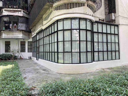 Portas francesas de alta segurança de alumínio em pó revestido com dobradiças