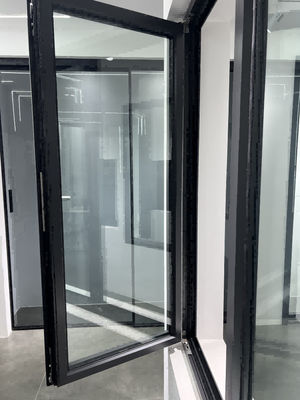 Janela de revestimento de alumínio com hardware alemão vidro de 8 mm para eficiência energética completa